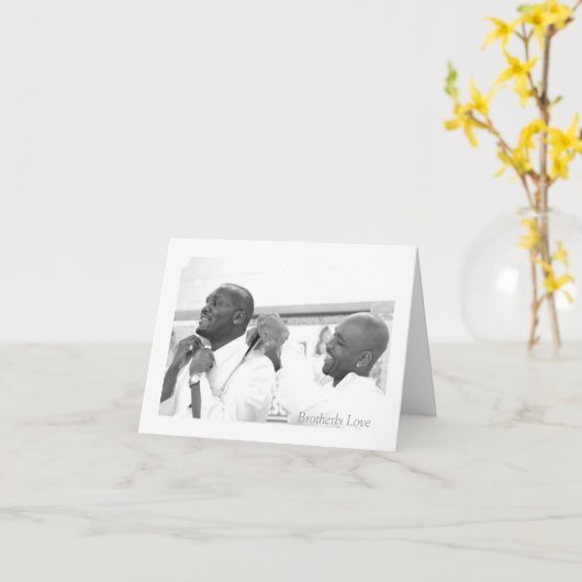 兄弟愛 カード (黄色い花)