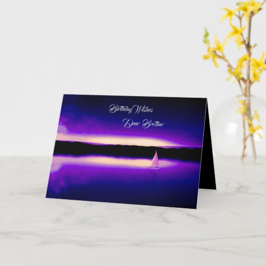 兄弟挨拶カード カード (黄色い花)