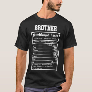 兄弟栄養事実おもしろい Tシャツ