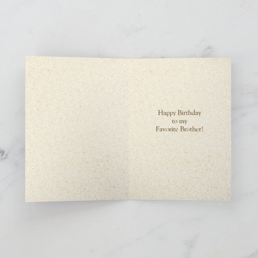 兄弟海事ボトルに誕生日する カード (内部)