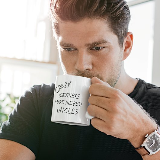 兄弟熱狂するおもしろいは叔父の最高の引用文をする コーヒーマグカップ