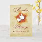 兄弟確認祝い鳩 カード (黄色い花)