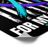 兄弟自殺認識度防止米国国旗 ポスター (角)