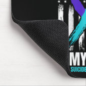 兄弟自殺認識度防止米国国旗 マウスパッド (コーナー)