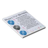 兄弟詩21歳の誕生日 ノートパッド (アングル)