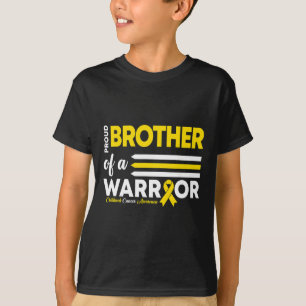 兄弟誇りを持った戦士の幼少期がん患者の Tシャツ