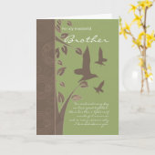 兄弟誕生日カード – 誕生日グリーティングカード カード (黄色い花)