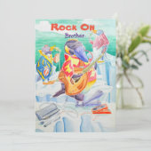 兄弟誕生日グリーティングカード。 サンキューカード (スタンド正面)