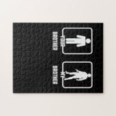 兄弟軍誇りを持った兄兵士 ジグソーパズル (横)