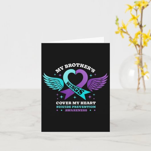 兄弟達の翼が私のハート自殺予防をカバー カード (黄色い花)