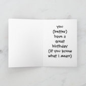 「兄弟」 -あなたは誕生日を持っている。 カード (内部)