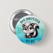 兄弟 |ウッドランドの生き物の赤ちゃんシャワー 缶バッジ (正面&裏面)