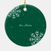 兄弟 | センチメンタルフォトキープスake クリスマス セラミックオーナメント (裏面)