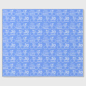 兄弟/一流の年齢のサイクリストの青の第30誕生日の覆い ラッピングペーパー (フラット)