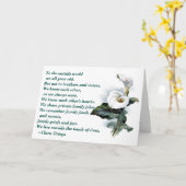 兄弟/姉妹のオランダカイウのLillyの誕生日の詩カード カード (黄色い花)
