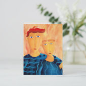 兄弟 現代アート 絵画 ポストカード (スタンド正面)