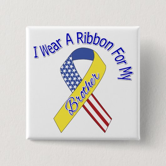 兄弟-私は愛国心が強いリボンの軍隊を身に着けています 缶バッジ (正面)