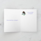 兄弟、誕生日は動物の挨拶を危険にさらしました カード (内部)