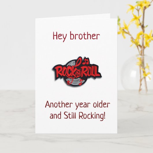 **兄弟**誕生日 カード (黄色い花)