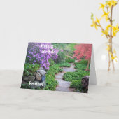 兄折誕生日カード カード (黄色い花)