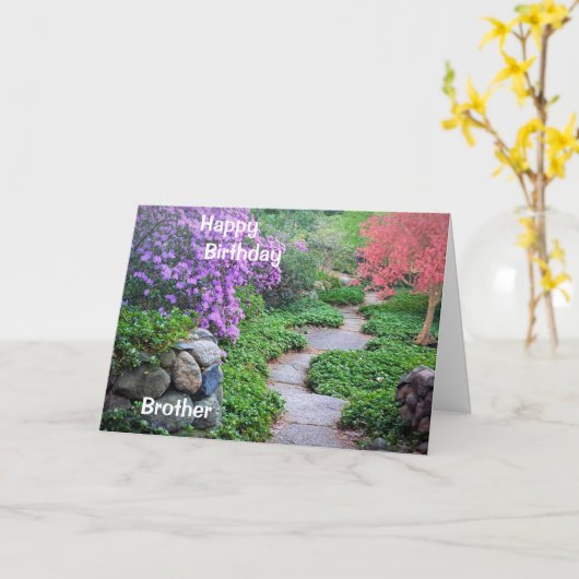 兄折誕生日カード カード (黄色い花)