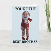 兄最高の誕生日格言小妖精や小人カード シーズンカード (正面)