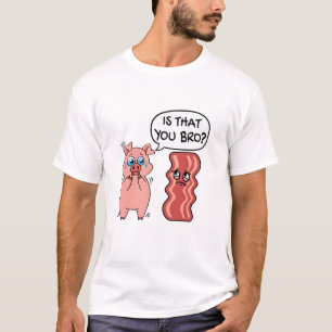 兄貴か? ベーコンおもしろい豚 Tシャツ