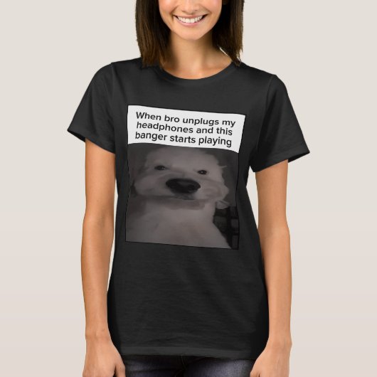 兄貴が僕のヘッドホンを外してこの曲が流れた時 Tシャツ (正面)