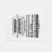 兄貴に贈る物は幸運だ フリースブランケット (正面(横))