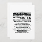 兄貴に贈る物は幸運だ 案内状 (正面/裏面)