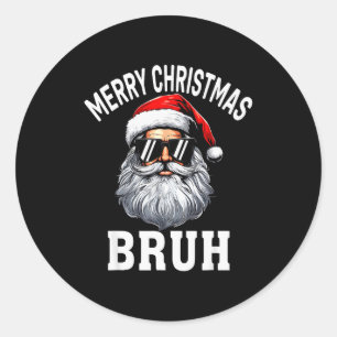 兄貴へのクリスマスプレゼントにぴったりな面白Tシャツ ラウンドシール