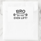 兄貴も持ち上げてる? 長方形シール (バッグ)