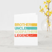 兄貴 おじさん ゴッドファーザー レジェンド ベスト 面白いおじさんギ カード (黄色い花)