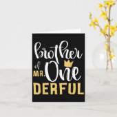 兄Onederful氏One-derful最初の誕生日One-derful カード (黄色い花)