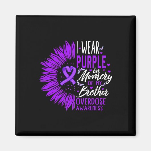 兄Puの記憶の薬物の過剰摂取認識度 マグネット (正面)