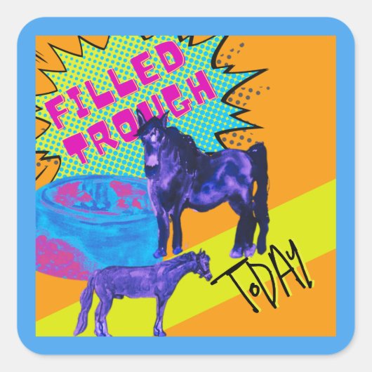 充填トラフ漫画スタイルスクエアシール スクエアシール (正面)