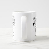 充填フィットネスクラブ型枠は男性を着用 ジャンボコーヒーマグカップ (裏面)