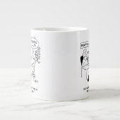 充填フィットネスクラブ型枠は男性を着用 ジャンボコーヒーマグカップ (正面)