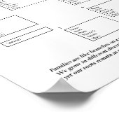 充填可能なファミリーツリー ポスター (角)