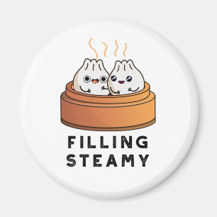 充填Steamy おもしろい Dimsum Bao Pun マグネット