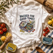 充実したひとときのためのパック サーディン漁師 コア Tシャツ