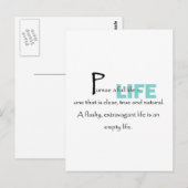 充実した生活を送る ポストカード (正面/裏面)