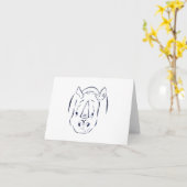 充満サイのnotecards カード (黄色い花)