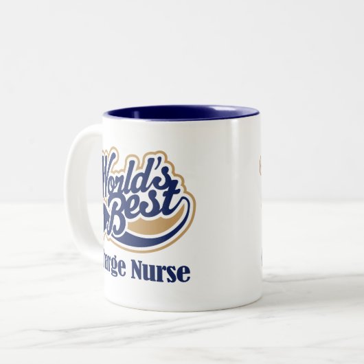 充満ナースのギフト ツートーンマグカップ (正面左)