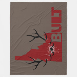 充電エルク フリースブランケット