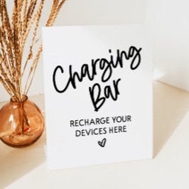充電バー充電あなたの電話の結婚イベントのサイン 台座サイン