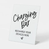 充電バー充電あなたの電話の結婚イベントのサイン 台座サイン (正面)