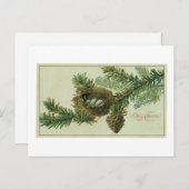 充電メリーヴィンテージグリーティングカード シーズンポストカード (正面/裏面)