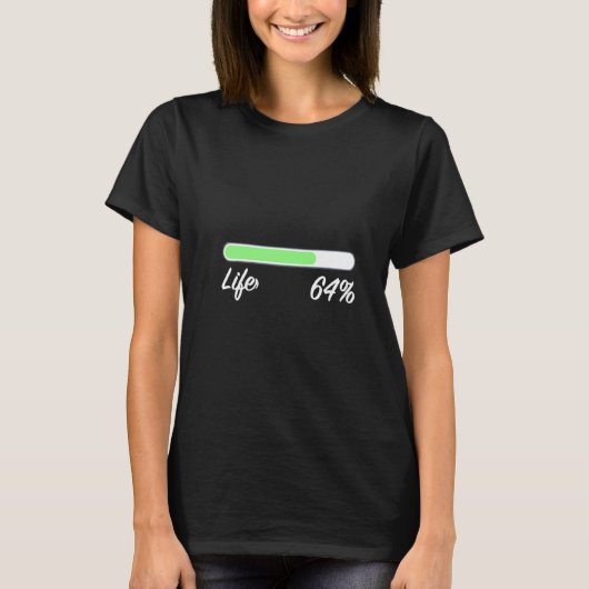 充電ロード画面の割合 Tシャツ (正面)