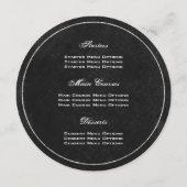 充電器の結婚式メニュー黒板、メーソンジャー及びデイジー メニュー (裏面)